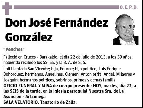 FERNANDEZ GONZALEZ,JOSE