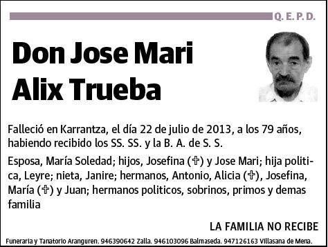 ALIX TRUEBA,JOSE MARI