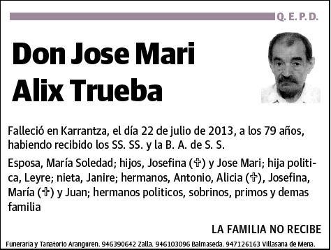 ALIX TRUEBA,JOSE MARI