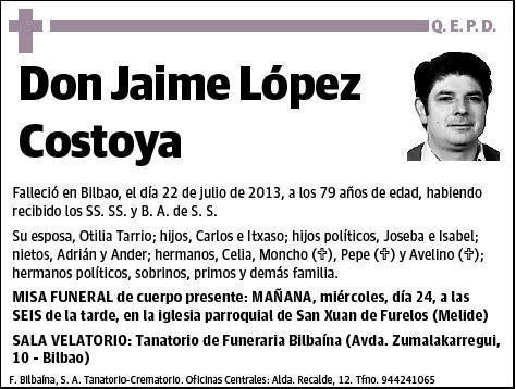 LOPEZ COSTOYA,JAIME