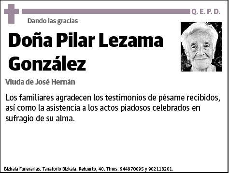 LEZAMA GONZALEZ,PILAR