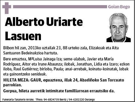 URIARTE LASUEN,ALBERTO