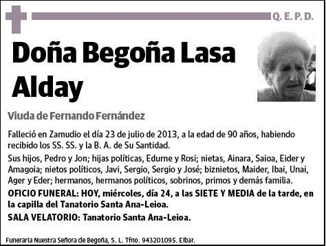 LASA ALDAY,BEGOÑA