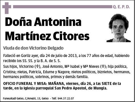 MARTINEZ CITORES,ANTONINA