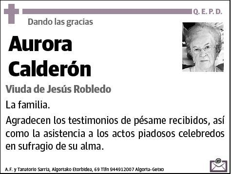 CALDERON,AURORA