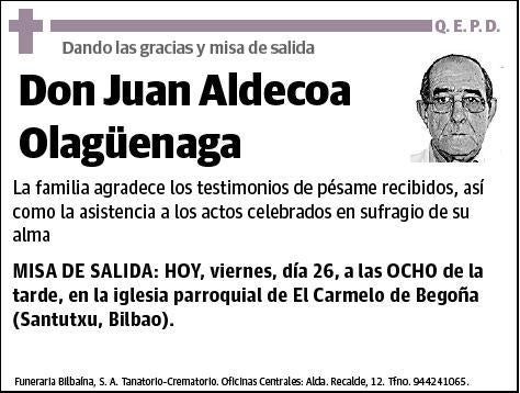 ALDECOA OLAGUENAGA,JUAN