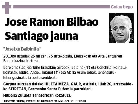 BILBAO SANTIAGO,JOSE RAMON