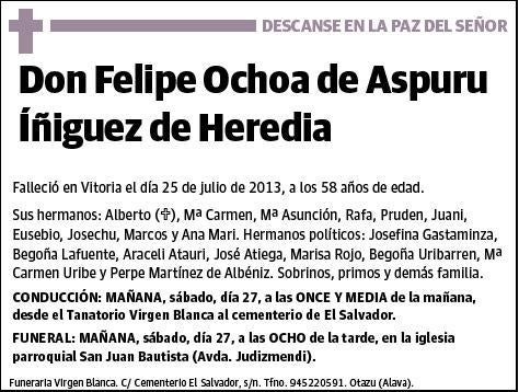 OCHOA DE ASPURU IÑIGUEZ DE HEREDIA,FELIPE