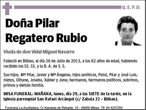 REGATERO RUBIO,PILAR