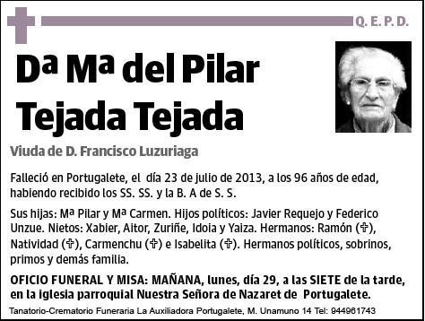 TEJADA TEJADA,Mª DEL PILAR