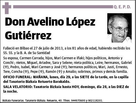 LÓPEZ GUTIÉRREZ,AVELINO