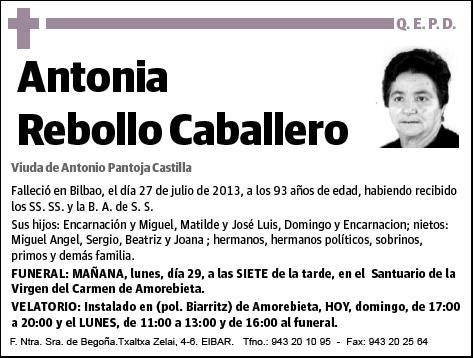 REBOLLO CABALLERO,ANTONIA