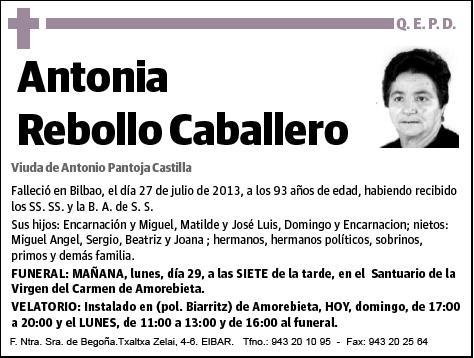 REBOLLO CABALLERO,ANTONIA