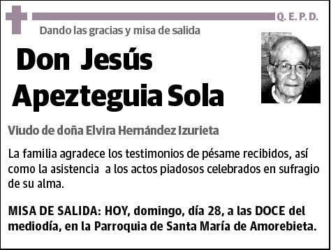 APEZTEGUIA SOLA,JESUS