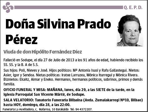 PRADO PEREZ,SILVINA