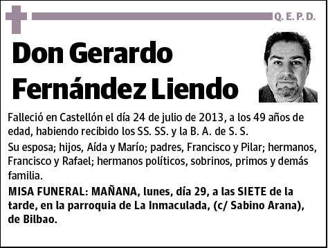 FERNANDEZ LIENDO,GERARDO