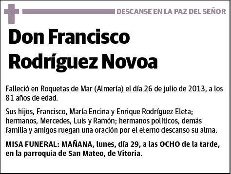 RODRIGUEZ NOVOA,FRANCISCO