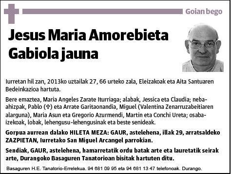 AMOREBIETA GABIOLA,JESUS MARIA