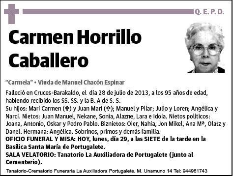 HORRILLO CABALLERO,CARMEN