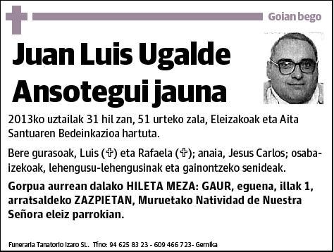 UGALDE ANSOTEGUI,JUAN LUIS