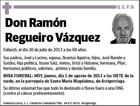 REGUEIRO VAZQUEZ,RAMON