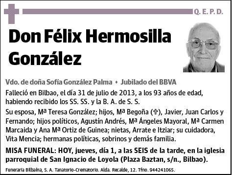 HERMOSILLA GONZALEZ,FELIX