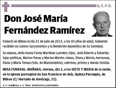 FERNANDEZ RAMIREZ,JOSE MARIA