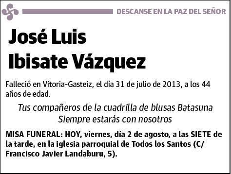 IBISATE VAZQUEZ,JOSE LUIS