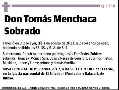 MENCHACA SOBRADO,TOMAS