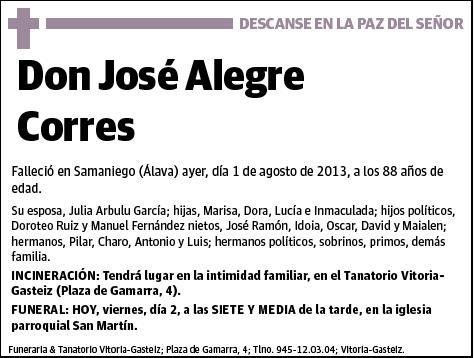 ALEGRE CORRES,JOSE