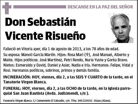 VICENTE RISUEÑO,SEBASTIAN