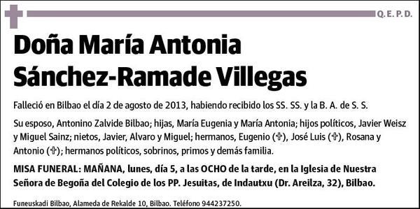 SANCHEZ-RAMADE VILLEGAS,MARIA ANTONIA