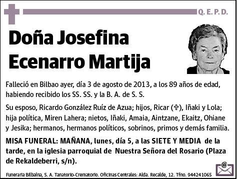 ECENARRO MARTIJA,JOSEFINA