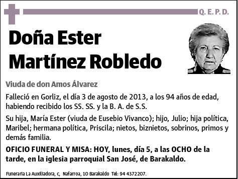 MARTINEZ ROBLEDO,ESTER