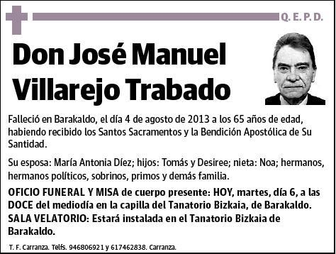 VILLAREJO TRABADO,JOSE MANUEL