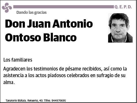 ONTOSO BLANCO,JUAN ANTONIO