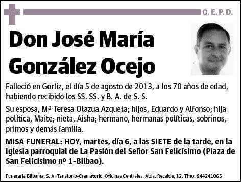 GONZALEZ OCEJO,JOSE MARIA