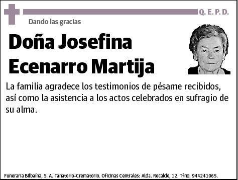 ECENARRO MARTIJA,JOSEFINA