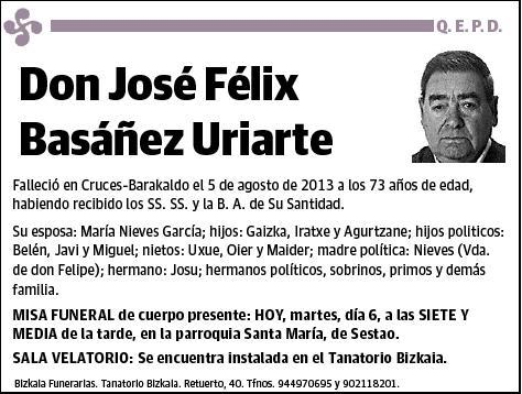 BASAÑEZ URIARTE,JOSE FELIX