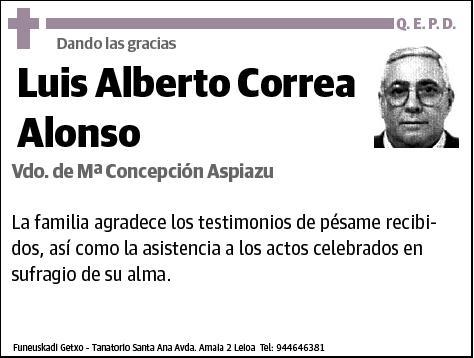 CORREA ALONSO,LUIS ALBERTO