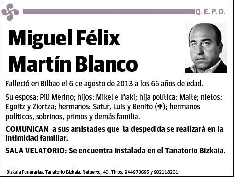 MARTIN BLANCO,MIGUEL FELIX