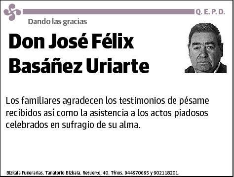 BASAÑEZ URIARTE,JOSE FELIX