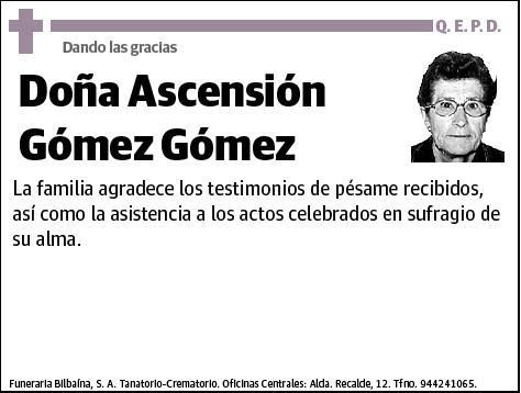 GOMEZ GOMEZ,ASCENSION