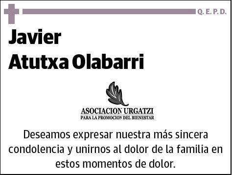 ATUTXA OLABARRI,JAVIER