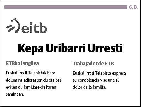 URIBARRI URRESTI,KEPA