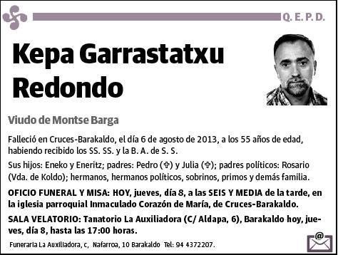 GARRASTATXU REDONDO,KEPA