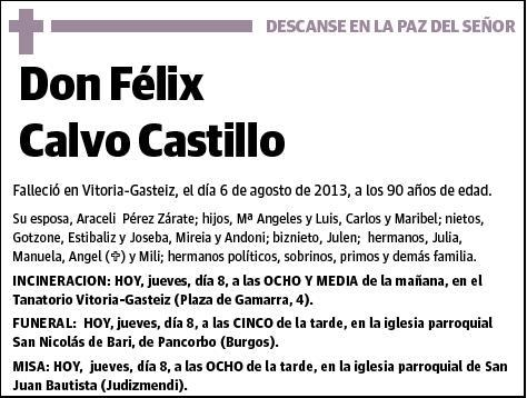 CALVO CASTILLO,FELIX