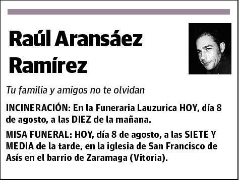 ARANSAEZ RAMIREZ,RAUL