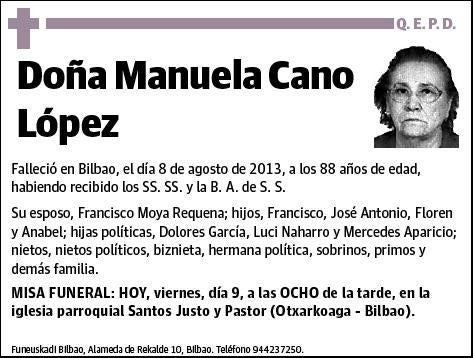 CANO LOPEZ,MANUELA