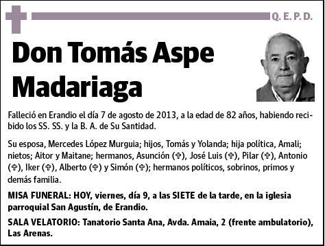 ASPE MADARIAGA,TOMAS